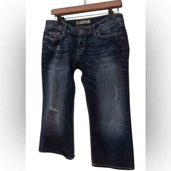BKE‎ Stella Distressed Cropped Size 29 Jeans - Picture 1 of 8